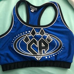 Cheer athletics sports bra